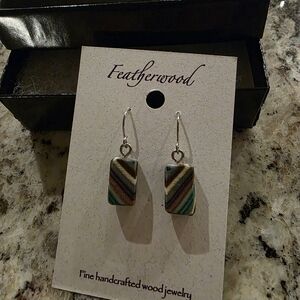 Multicolor Wood Earrings